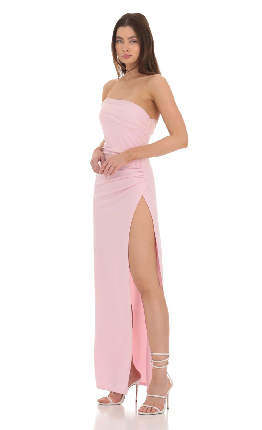 Lucy in the Sky Off Shoulder Tulle Sleeve Maxi Dress