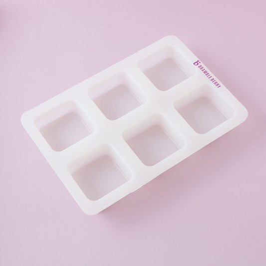 Bramble Berry 6 Cavity Silicone Square Mold