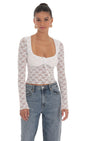 Lucy in the Sky Long Sleeve Lace Top