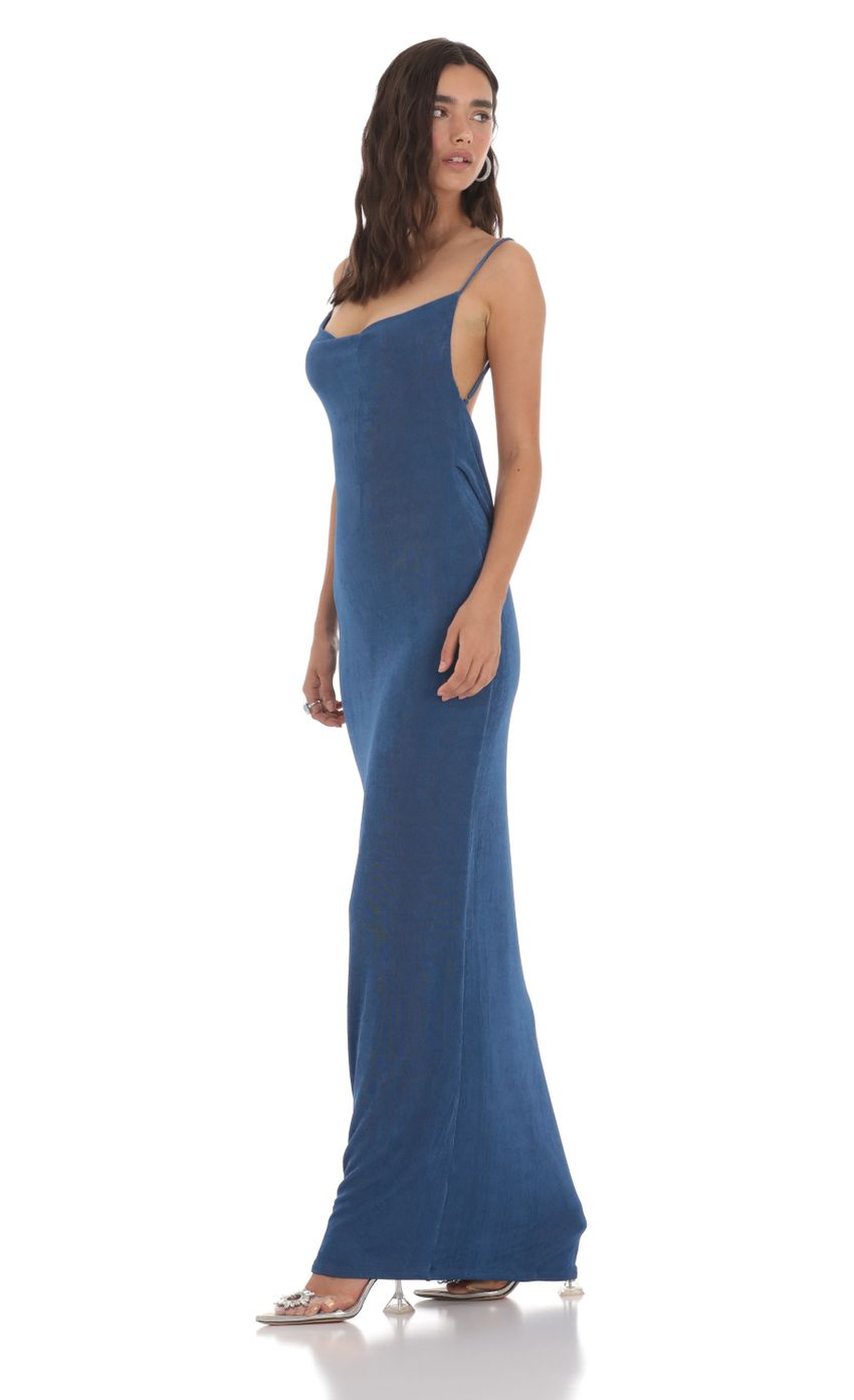 Lucy in the Sky Draped Back Maxi Dress