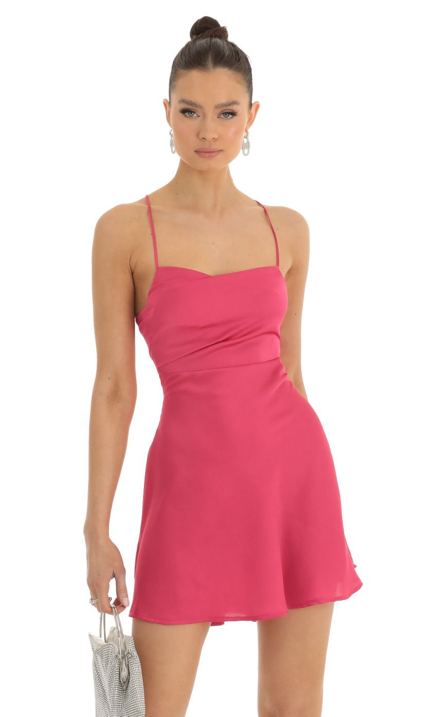 Lucy in the Sky Satin A-Line Dress