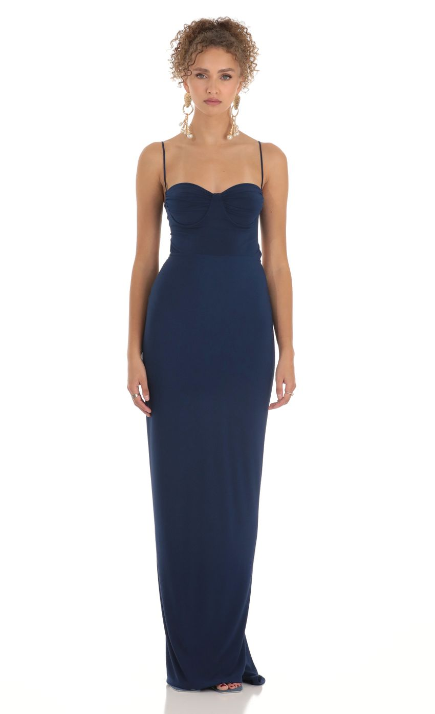 Lucy in the Sky Ruched Maxi Dress 1