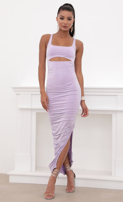 Lucy in the Sky Ruched Cutout Maxi