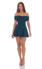 Lucy in the Sky Front Bow Off Shoulder Dress