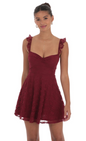 Lucy in the Sky Ruffle Strap A-Line Dress