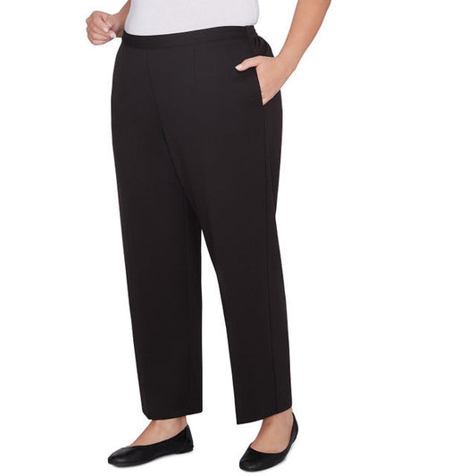 Alfred Dunner Women's Pull On Ponte Medium Length Pant