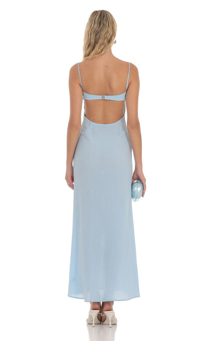 Lucy in the Sky Lace Trim Maxi Dress