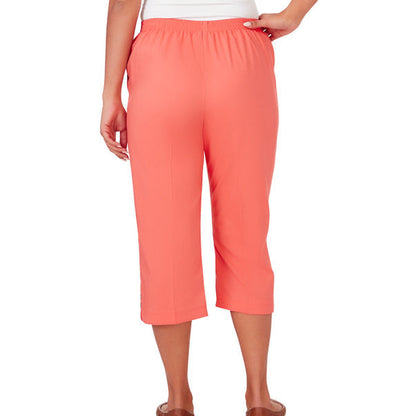 Alfred Dunner Women's Pull-On Beach Capri