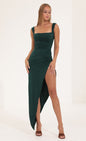 Lucy in the Sky Ruched Side Slit Dress