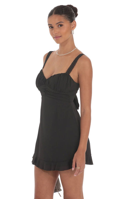 Lucy in the Sky Lace Strap Open Back Dress