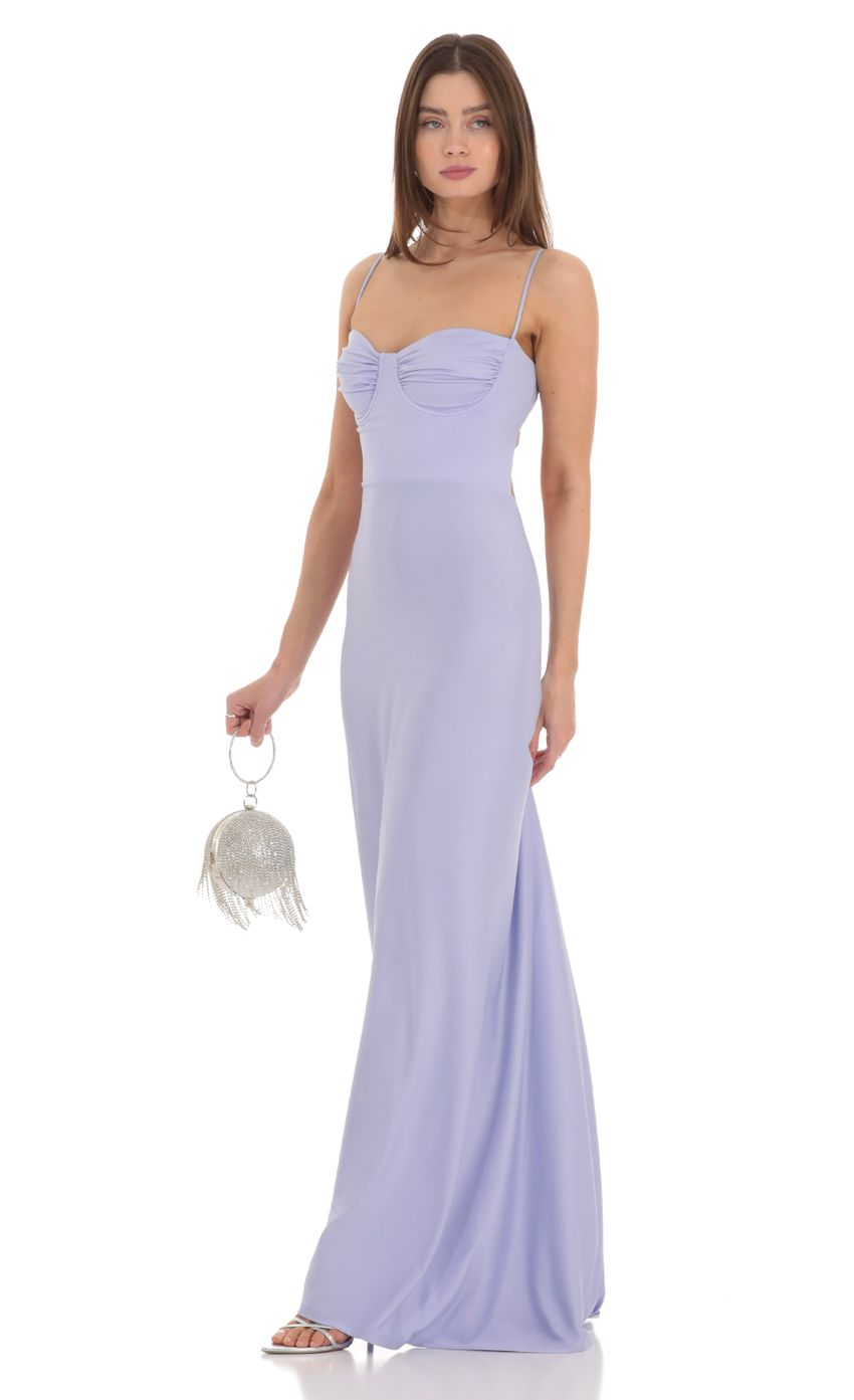 Lucy in the Sky Ruched Maxi Dress 1