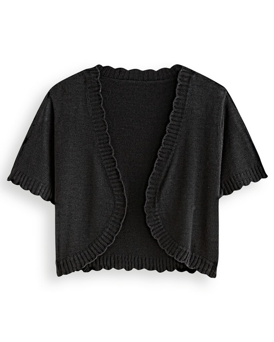 Blair Women's Scalloped Shrug Sweater - Misses