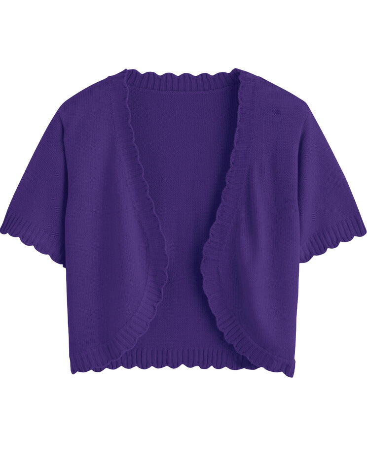 Blair Womens's Scalloped Shrug Sweater 3