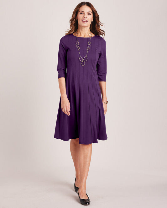 Blair Womens's Three-Quarter Sleeve Knit Dress