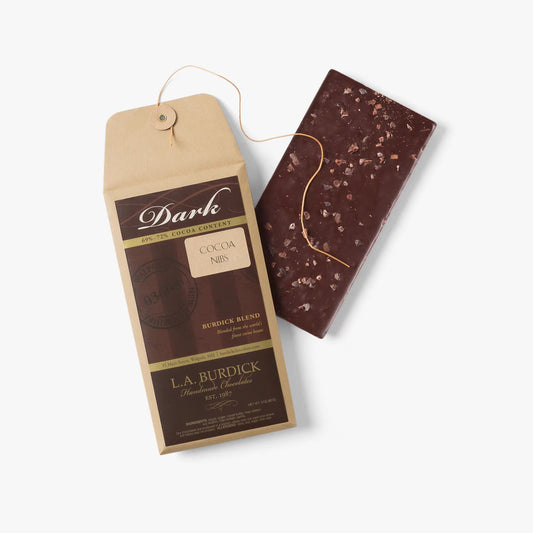 L.A. Burdick Chocolates Dark Chocolate Bar With Cocoa Nibs