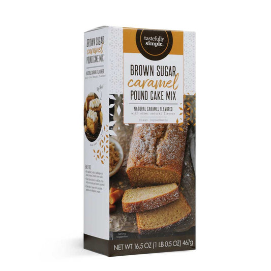 Tastefully Simple Brown Sugar Caramel Pound Cake Mix