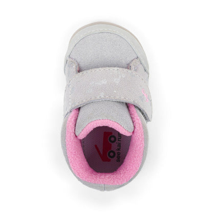 See Kai Run Girl's Casey Mini (First Walker) Gray Suede