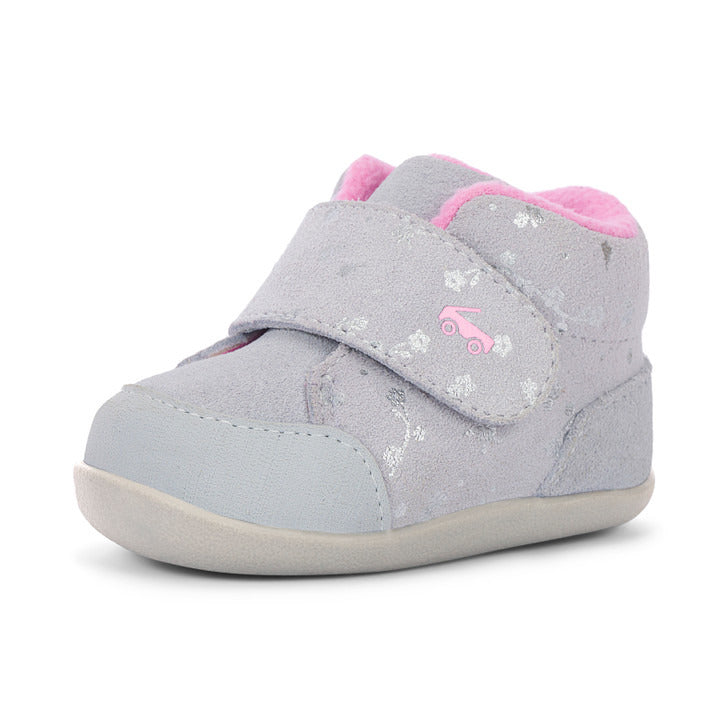 See Kai Run Girl's Casey Mini (First Walker) Gray Suede