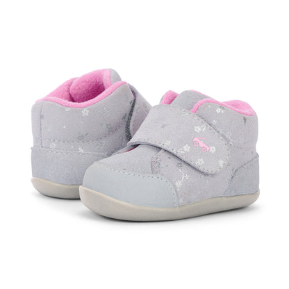 See Kai Run Girl's Casey Mini (First Walker) Gray Suede