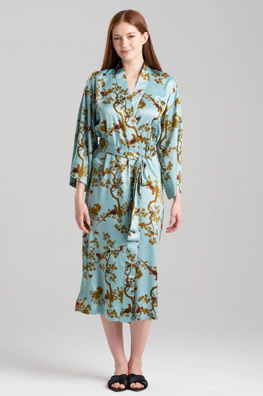 Natori Garden Melody Satin Robe