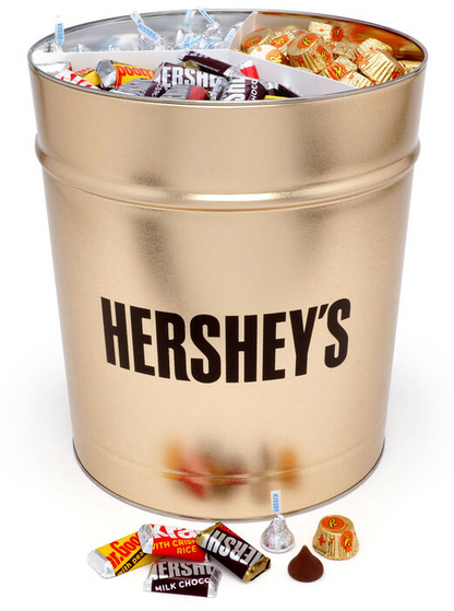 HERSHEY’S Filled Gold Tin HERSHEY’S Filled Gold Tin | 11 lbs.