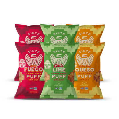 Siete Foods Grain Free Puff Snacks Mix - 6 bags