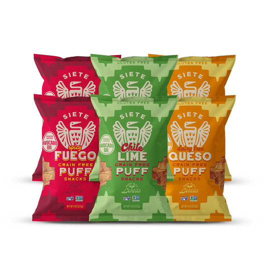 Siete Foods Grain Free Puff Snacks Mix - 6 bags