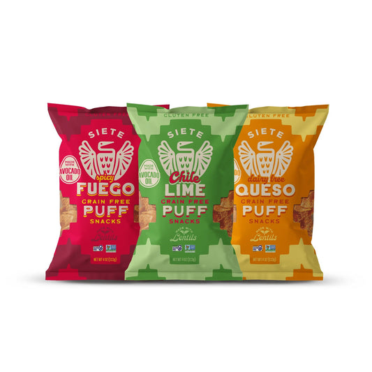 Siete Foods Grain Free Puff Snacks Mix - 3 bags