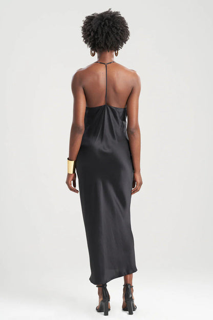 Natori Key Essentials Silk T-Back Gown