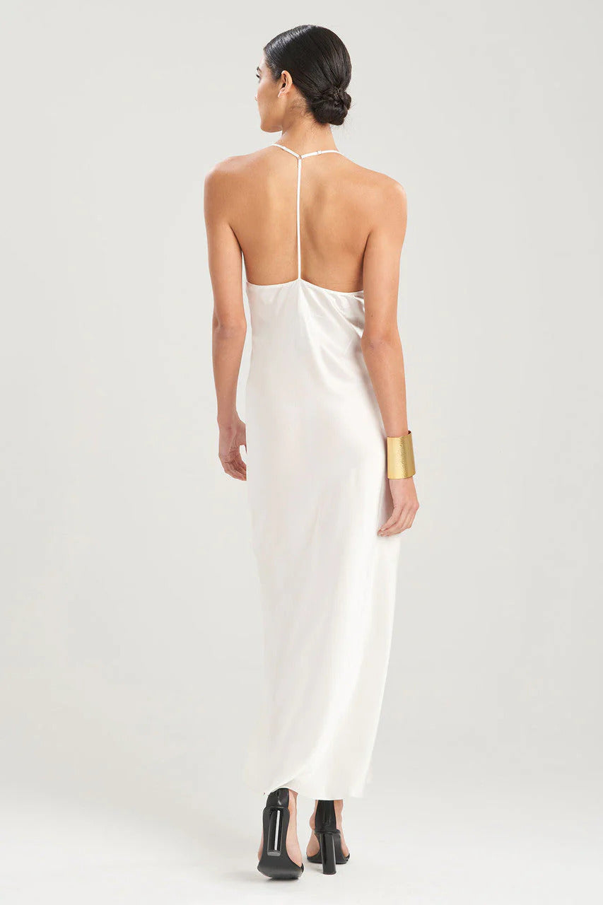 Natori Key Essentials Silk T-Back Gown