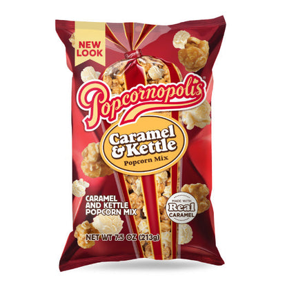 Popcornopolis Caramel & Kettle Popcorn Bag.