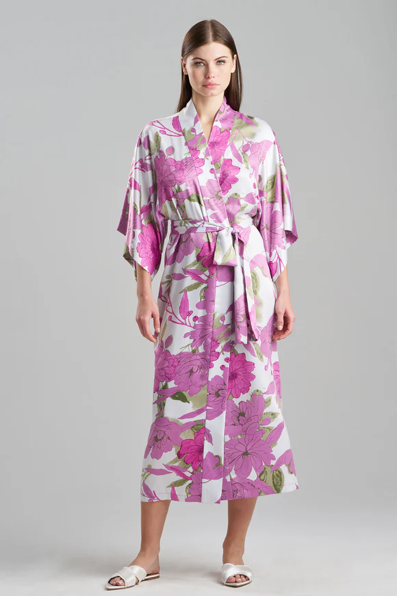 Natori Peony Blossom Kimono Robe