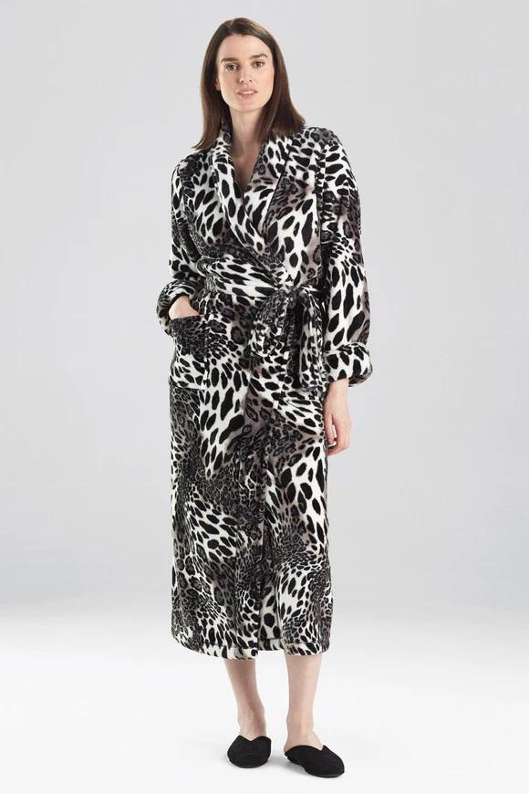 Natori Plush Leopard Robe