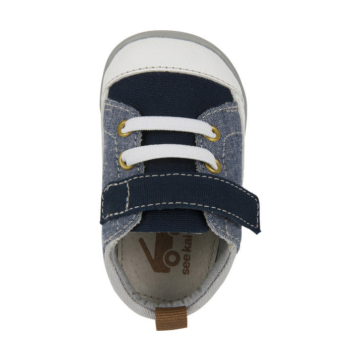 See Kai Run Boy's Stevie (First Walker) Blue Denim