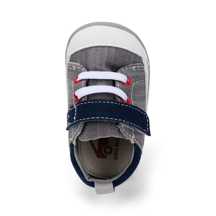 See Kai Run Boy's Stevie II (First Walker) Gray Denim