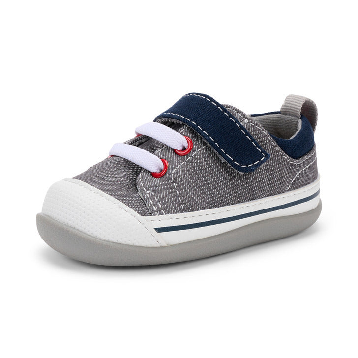 See Kai Run Boy's Stevie II (First Walker) Gray Denim