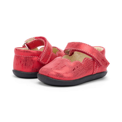 See Kai Run Girl's Susie (First Walker) Red Metallic