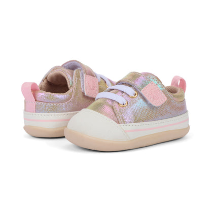 See Kai Run Girl's Stevie Mini (First Walker) Gold Metallic