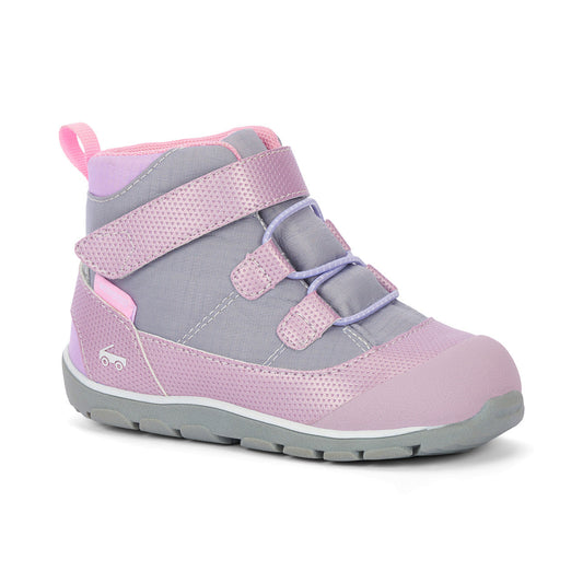 See Kai Run Girl's Sam II Waterproof Gray Mauve