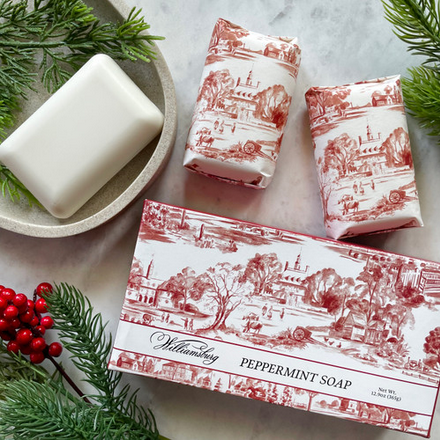 The Shops at Colonial Williamsburg Colonial Williamsburg Peppermint Soap Bar Set