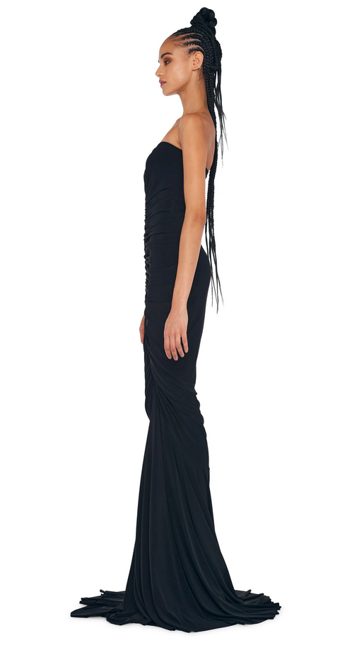 Norma Kamali Women's STRAPLESS SHIRRED FRONT FISHTAIL GOWN