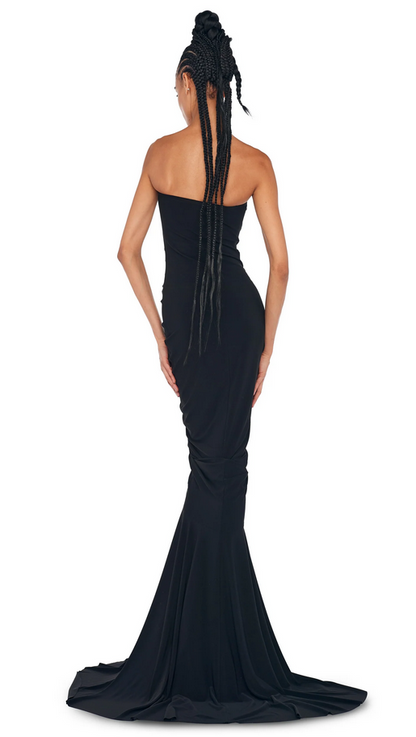 Norma Kamali Women's STRAPLESS SHIRRED FRONT FISHTAIL GOWN