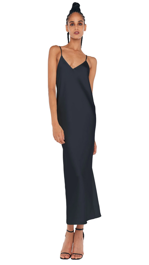 Norma Kamali Women's BIAS SLIP DRESS TO MIDCALF