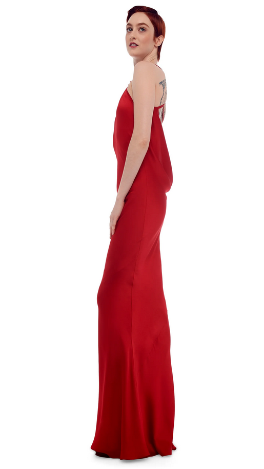 Norma Kamali Women's ONE SHOULDER BIAS GOWN