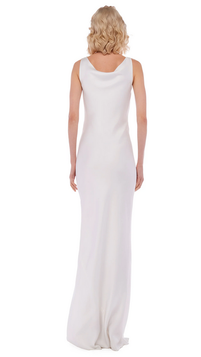 Norma Kamali Women's DEEP DRAPE NECK GOWN