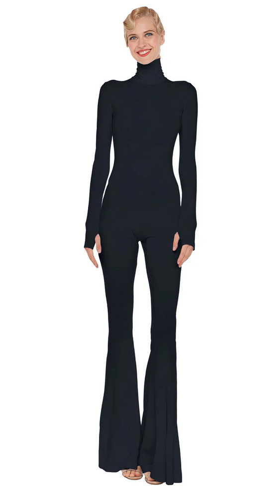 Norma Kamali Women's TURTLENECK FISHTAIL JUMPSUIT