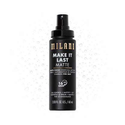 Milani Cosmetics Make It Last Matte - Matte Finish Charcoal Setting Spray