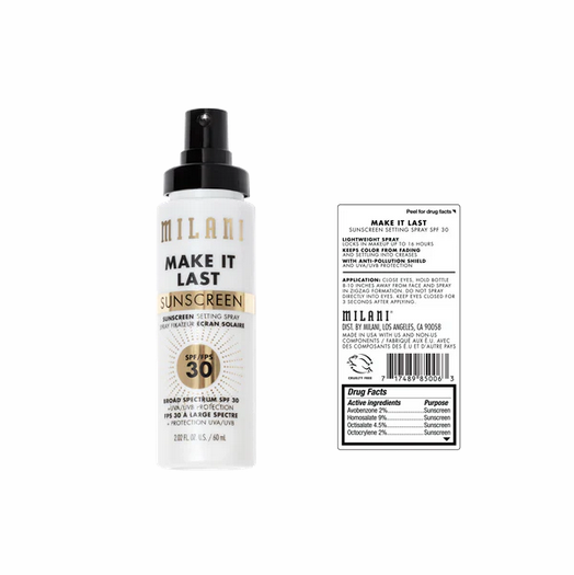 Milani Cosmetics Make It Last Sunscreen - Sunscreen Setting Spray SPF 30