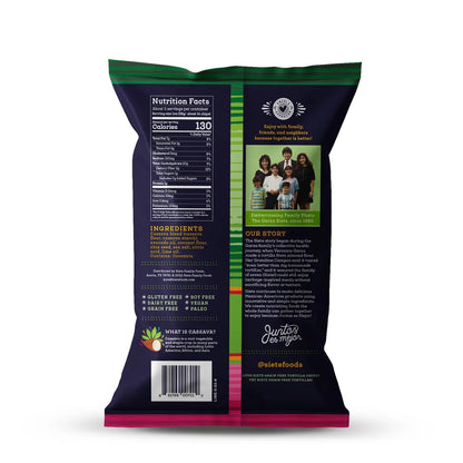 Siete Foods Lime Grain Free Tortilla Chips 5 oz - 6 Bags