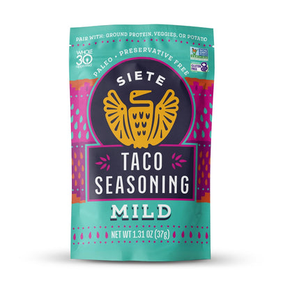 Siete Foods Mild Taco Seasoning - 6 pack